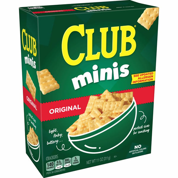 Crackers Club Minis Mini Crackers, Lunch Snacks, Snack Crackers, Original hero