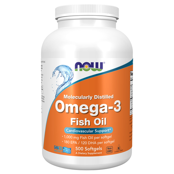 Vitamins & Supplements NOW Omega 3, Molecularly Distilled hero