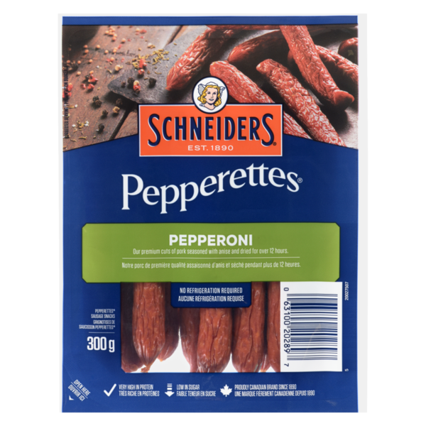 Lunch Meat Schneiders Pepperettes Sausage Sticks, Pepperoni hero