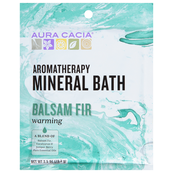 Body Lotions & Soap Aura Cacia Soothing Heat Aromatherapy Mineral Bath, Evergreen & Eucalyptus Aroma hero