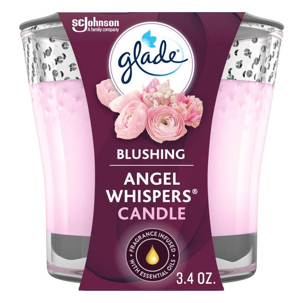 Air Fresheners & Candles Glade® Scented Candle, Angel Whispers, Fragrance Infused with Essential Oils hero