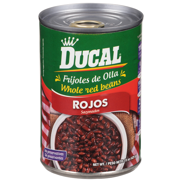 Canned Meals & Beans Ducal Red Beans, Whole hero