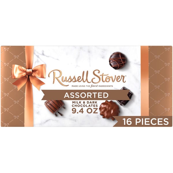 Candy & Chocolate Russell Stover Assorted Milk & Dark Chocolate Gift Box hero