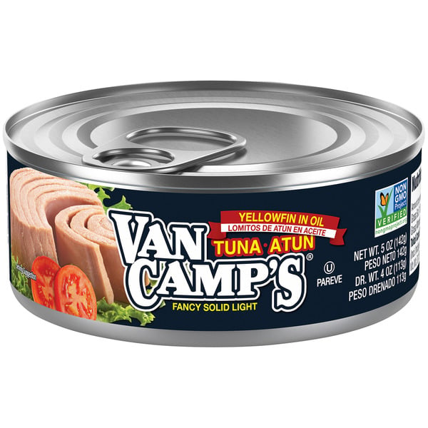 Canned Meat, Seafood & Beans Van Camp’s Tuna, Fancy Solid Light hero