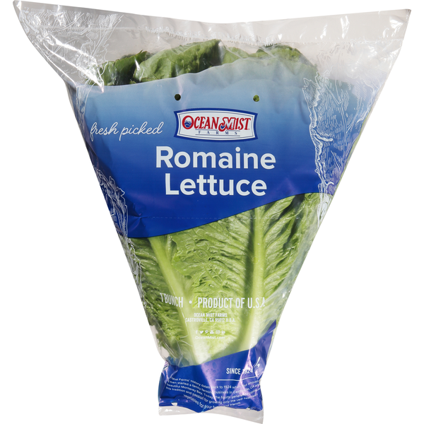 Fresh Vegetables Ocean Mist Farms Romaine Lettuce hero