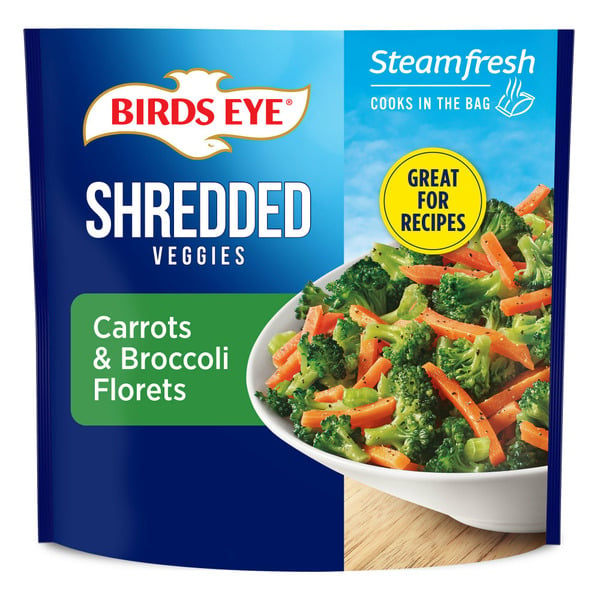 Vegetables, Vegan, & Vegetarian Birds Eye Shredded Carrots & Broccoli Florets Frozen Vegetables hero