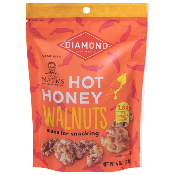 Nuts, Seeds & Dried Fruit Diamond Walnuts, Hot Honey hero