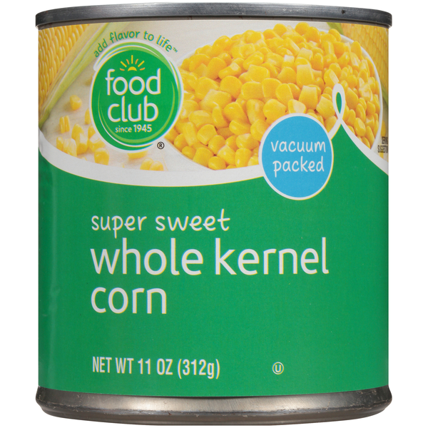 Canned & Jarred Vegetables Food Club Super Sweet Whole Kernel Corn hero