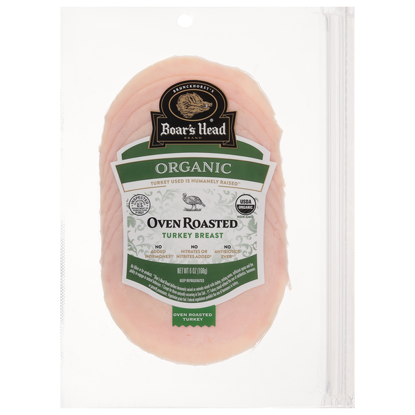 Lunch Meat Boar's Head Organic Roasted Turkey Breast hero