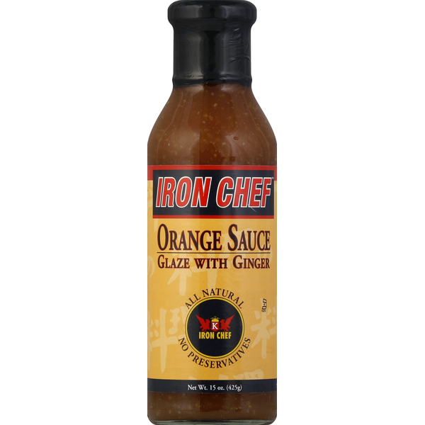 Asian Foods Iron Chef Orange Sauce, Glaze with Ginger hero