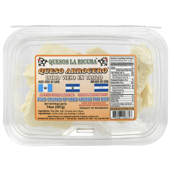 Specialty Cheeses Quesos La Ricura Cheese Chunks, Central American Style hero