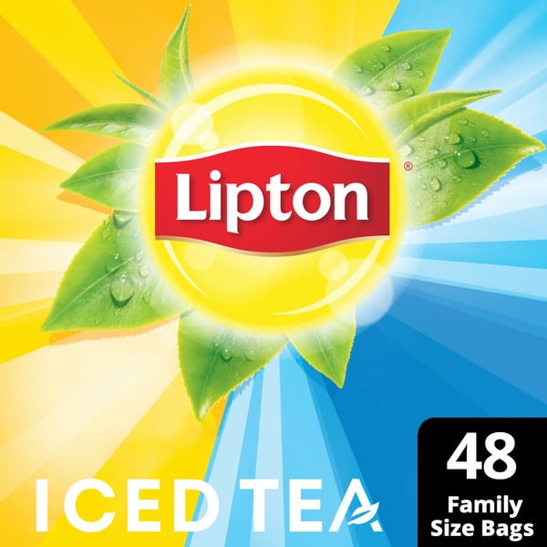 Tea Lipton Unsweetened Special Blend for Iced Tea, Famliy Size Tea Bags hero