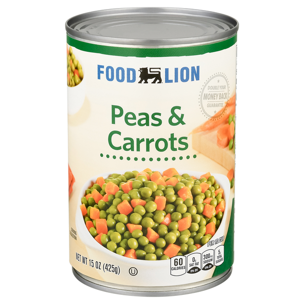 Canned & Jarred Vegetables Food Lion Peas & Carrots hero