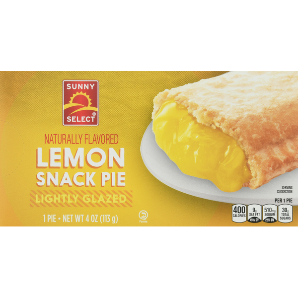 Bakery Desserts Sunny Select Snack Pie, Lemon, Lightly Glazed hero