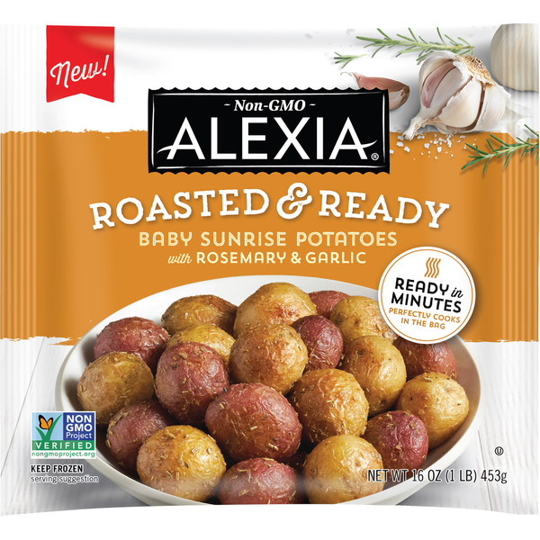 Alexia Potatoes with Rosemary & Garlic, Baby Sunrise, Roasted & Ready hero