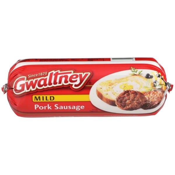 Hot Dogs, Bacon & Sausage Gwaltney Mild Pork Sausage Roll hero