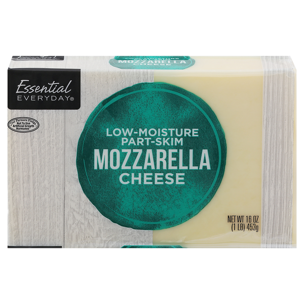 Packaged Cheese Essential Everyday Cheese, Low-Moisture Part-Skim, Mozzarella hero