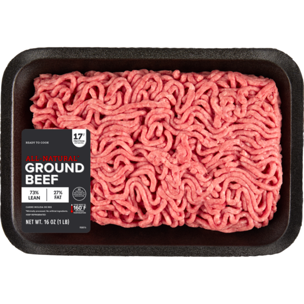 Packaged Meat Ibp Ground Beef, 73% Lean/27% Fat hero