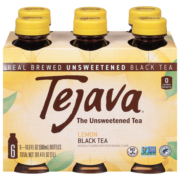 Juice & Nectars Tejava Black Tea, Lemon, Unsweetened hero