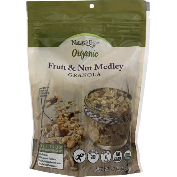 Cereal Nature's Promise Organic Fruit & Nut Medley Granola hero