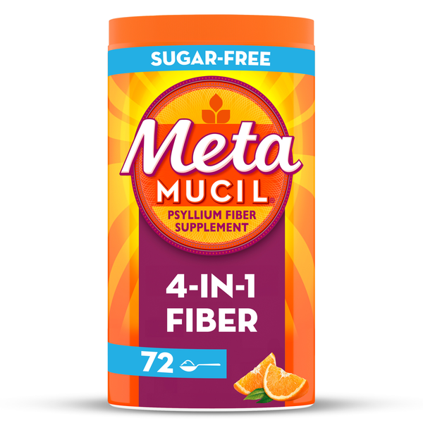 Digestion Metamucil Sugar-Free, 4-in-1 Fiber for Digestive Health, 72 tsps hero