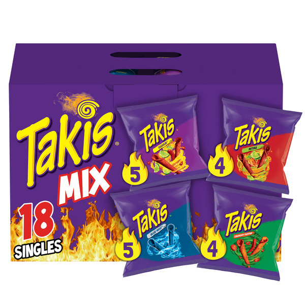 Chips & Pretzels Takis Assorted Rolled Tortilla Chips Variety Pack hero