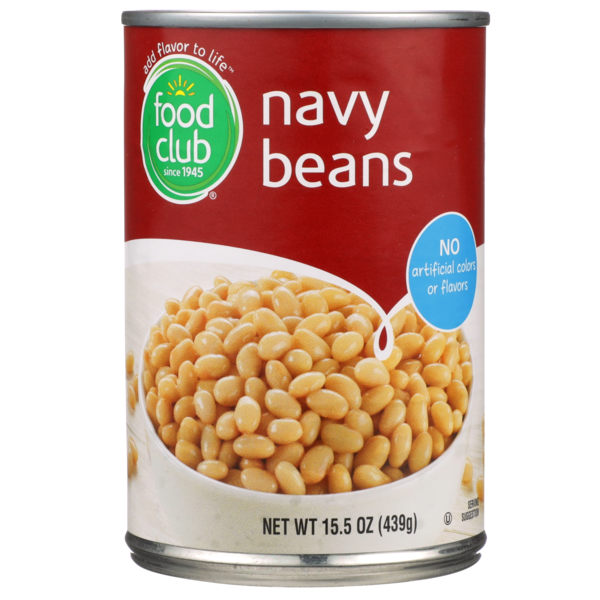 Canned Meals & Beans Food Club Navy Beans hero