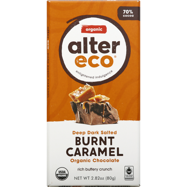 Candy & Chocolate Alter Eco Dark Burnt Caramel Organic Chocolate hero