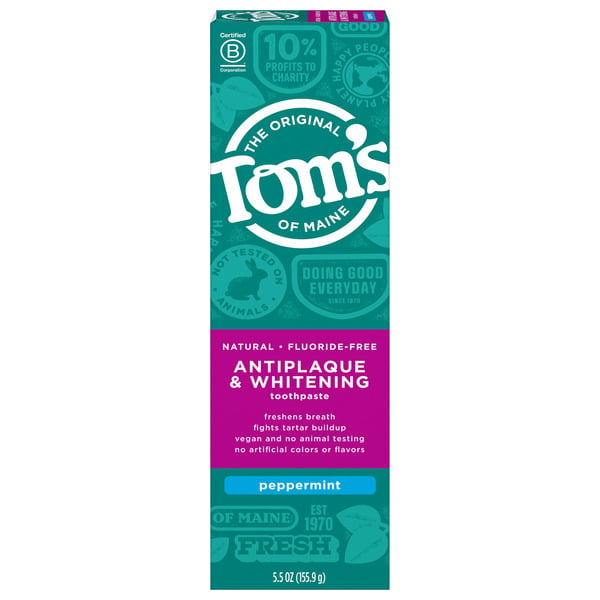 Lip Makeup Tom's of Maine Fluoride Toothpaste, Peppermint hero