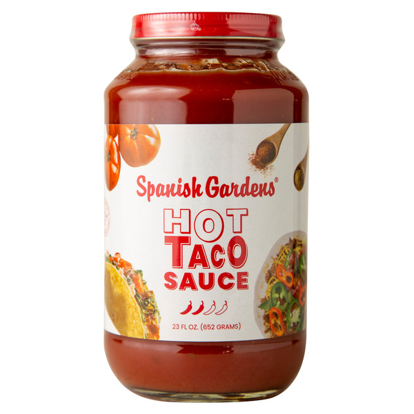 Condiments Spanish Gardens Hot Taco Sauce hero