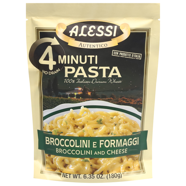 Alessi Pasta, Broccolini and Cheese hero