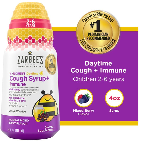 Zarbee’s Kids Cough + Immune Daytime For Ages 2-6 hero