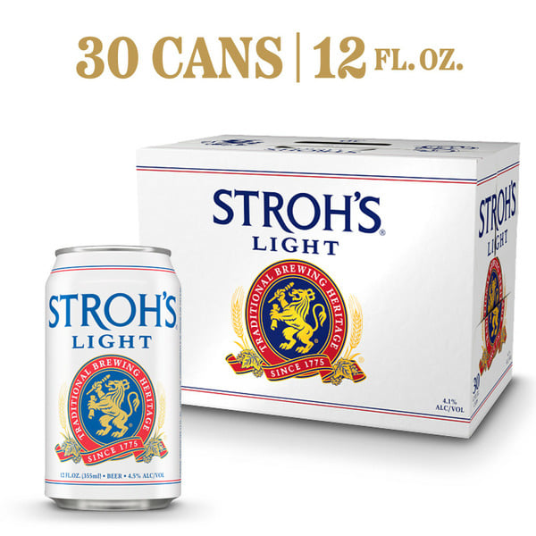 Beers & Coolers Stroh Light Lager hero