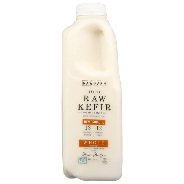 Milk Organic Pastures Raw Vanilla Kefir Qt hero