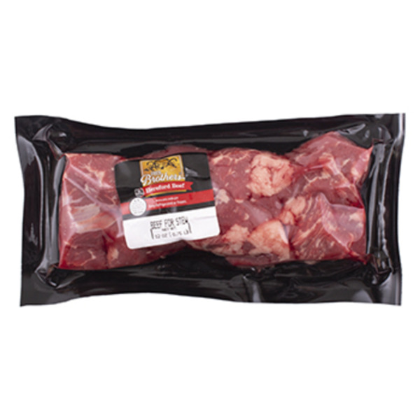 Meat Counter Four Brothers USDA Certified Four Brothers Hereford Beef Stew Meat - 12 Oz. - Flavor Seal hero