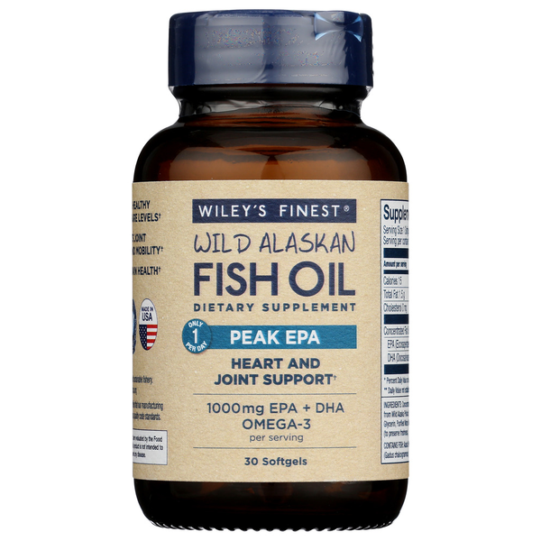 Fish Oil Supplements Wiley's Finest Peak Epa hero