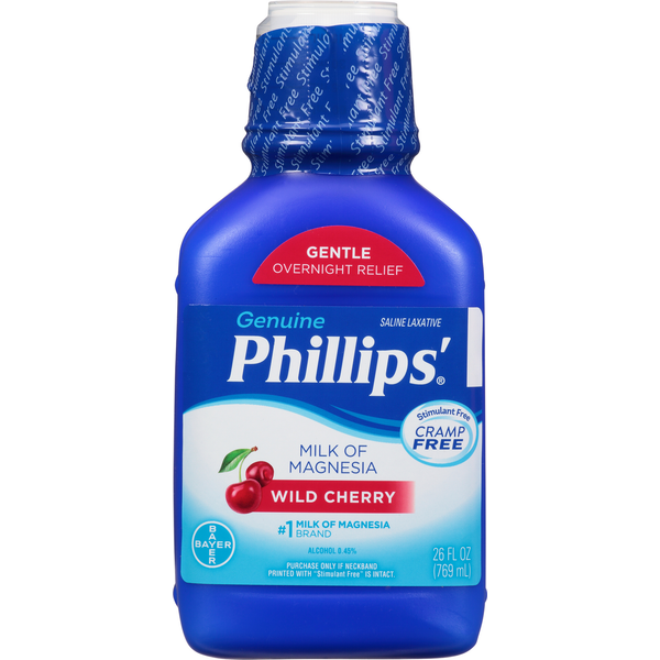 Digestion Phillips' Saline Laxative, Wild Cherry hero