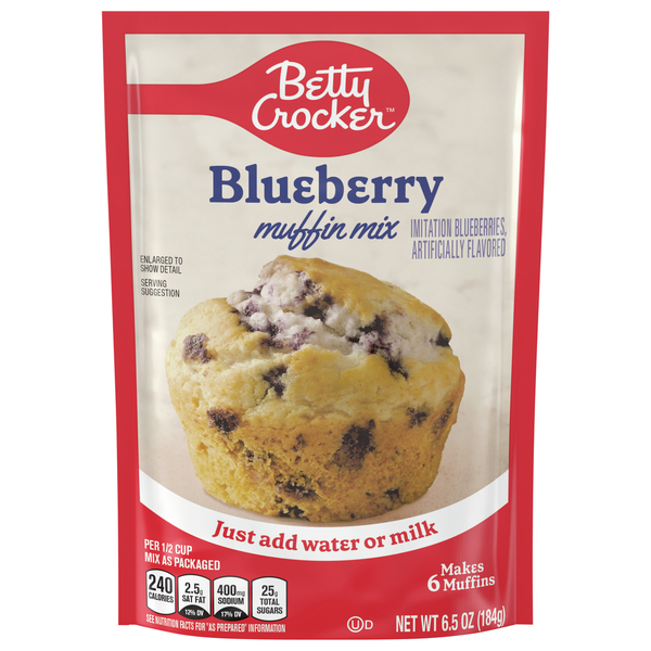 Doughs, Gelatins & Bake Mixes Betty Crocker Muffin Mix, Blueberry hero