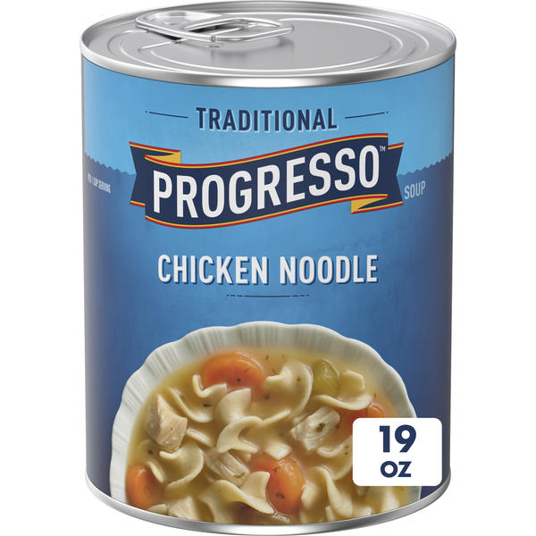 Soup, Broth & Bouillon Progresso Traditional, Chicken Noodle Soup hero