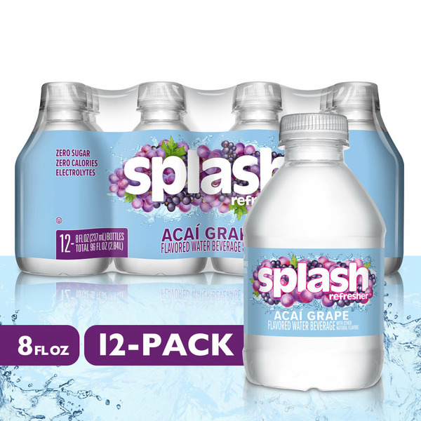 Water, Seltzer & Sparkling Water Splash Refresher Acai Grape Flavored Water hero