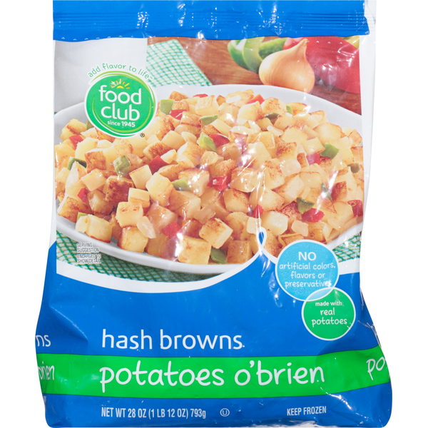 Frozen Produce Food Club Hash Browns, Potatoes O'Brien hero