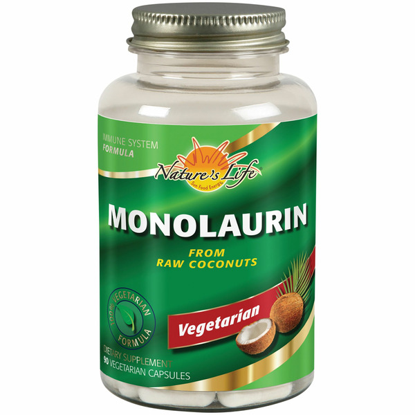 Immune Support Nature's Life Monolaurin, Vegetarian Capsules hero