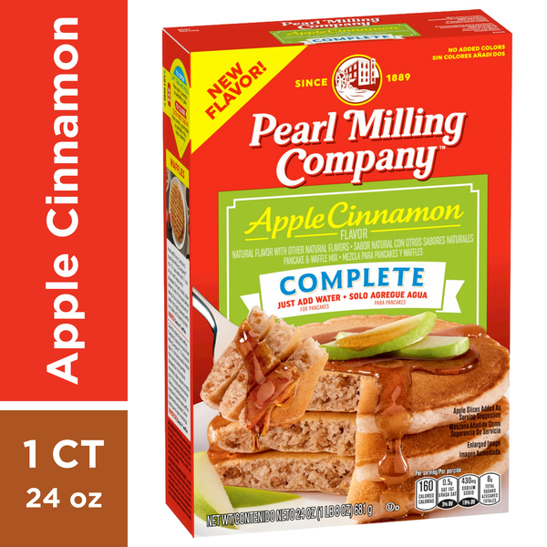 Hot Cereal & Pancake Mixes Pearl Milling Company Pancake & Waffle Mix, Apple Cinnamon Flavor, Large Size hero