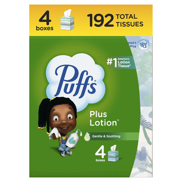 Facial Care Puffs Plus Lotion Facial Tissues hero