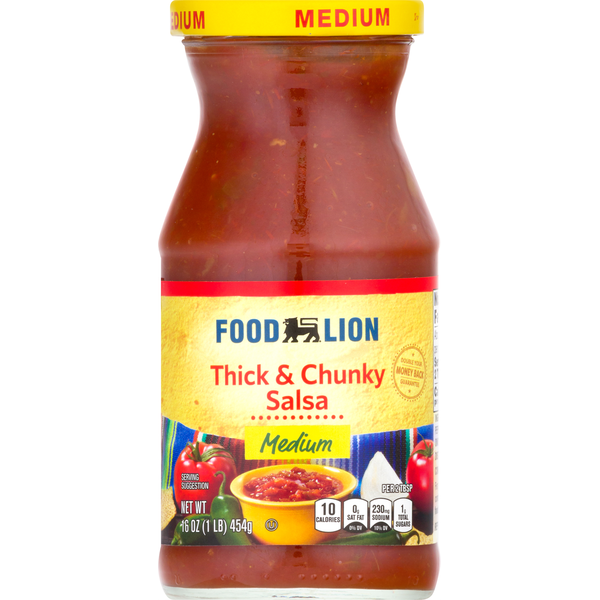 Mexican/Hispanic/Latino Foods Food Lion Salsa, Thick & Chunky, Medium hero