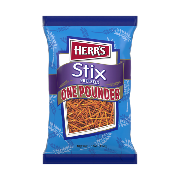 Chips & Pretzels Herr's Stix Pretzels hero