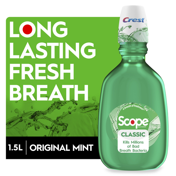 Oral Hygiene Crest Scope Classic Mouthwash Original Mint hero