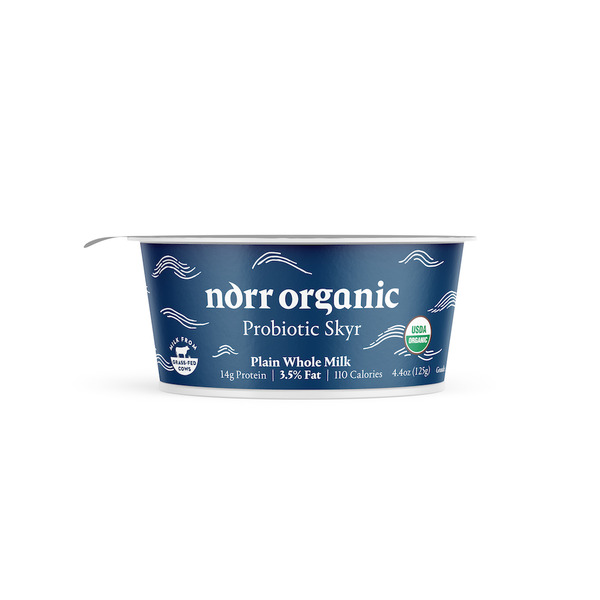 Yogurt Norr Organic Probiotic Skyr Yogurt Whole Milk Plain hero