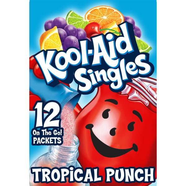 Cocoa & Drink Mixes Kool-Aid Singles Tropical Punch Artificially Flavored Powdered Soft Drink Mix hero