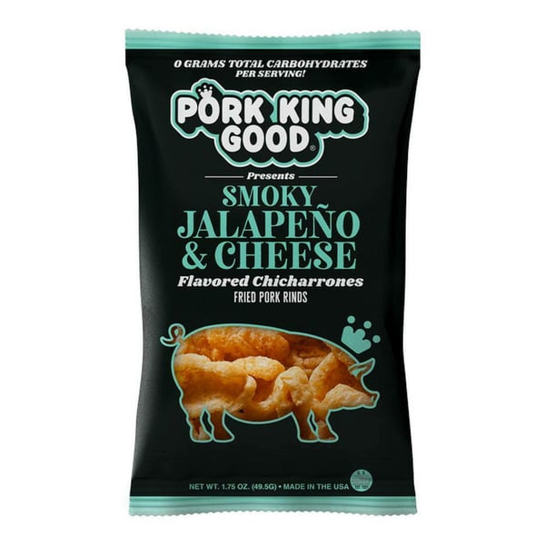 Prepared Meals Pork King Good Smoky Jalapeno & Cheese Pork Rinds hero